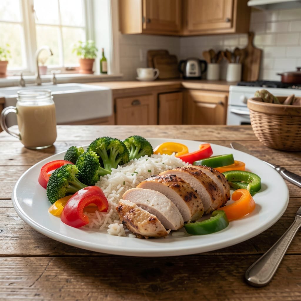 chicken rice & veggies