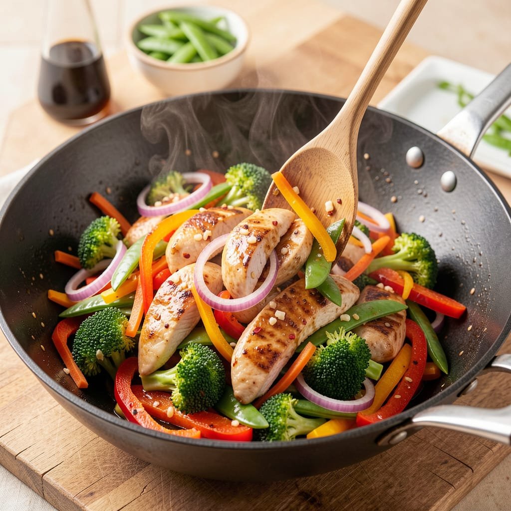 chicken & veggie stir fry