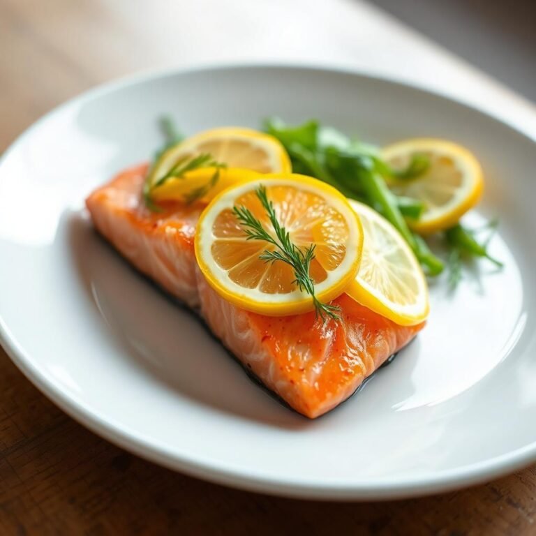 salmon & lemon