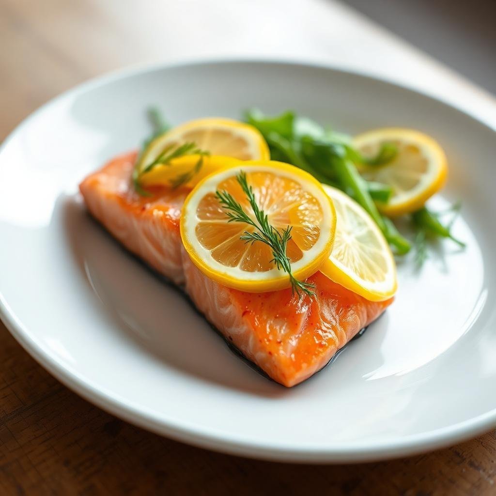 salmon & lemon
