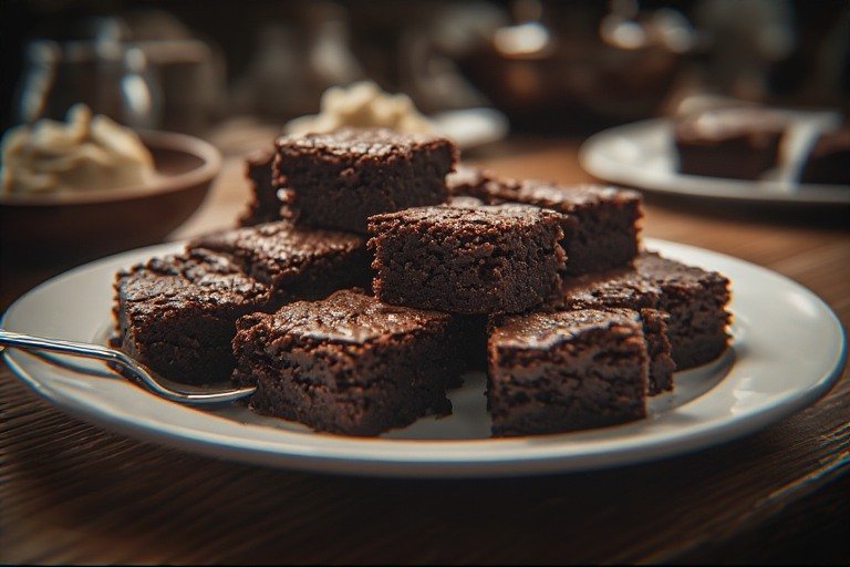 Gluten-Free delicious homemade fudge brownies