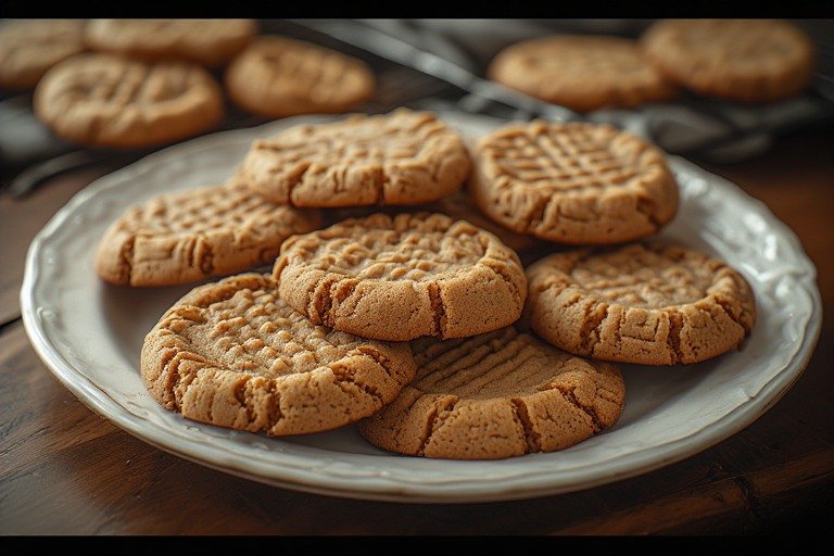 Gluten-Free delicious no flour peanut butter cookies