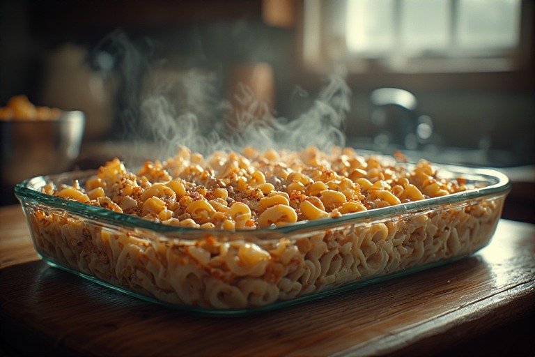 Delicious homemade tuna casserole