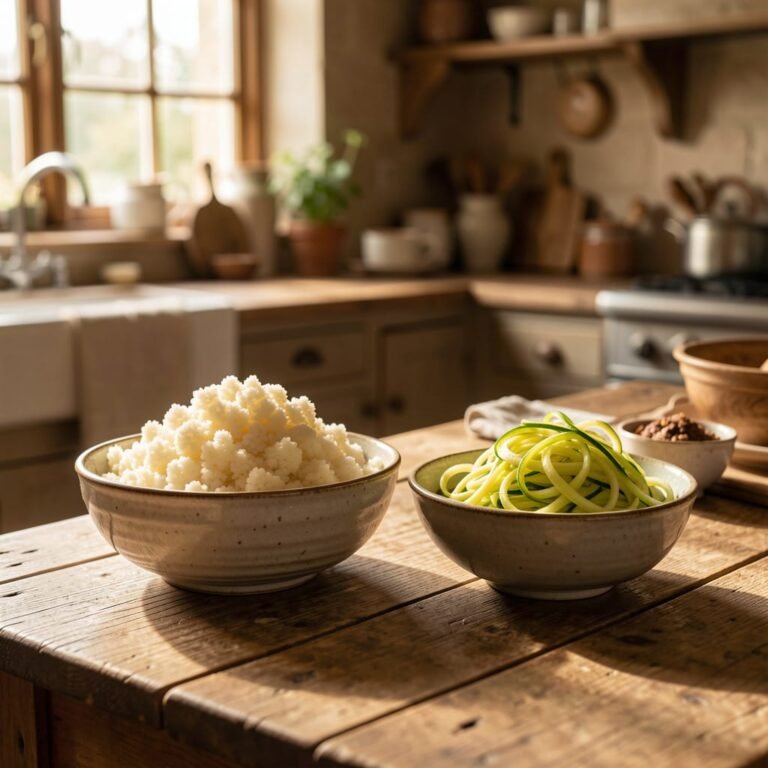 Gluten-Free and great for Diabetics and easy to make cauliflower rice and zucchini noodles for beginners